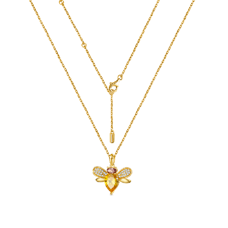 18K Gold Plated Bee Necklace