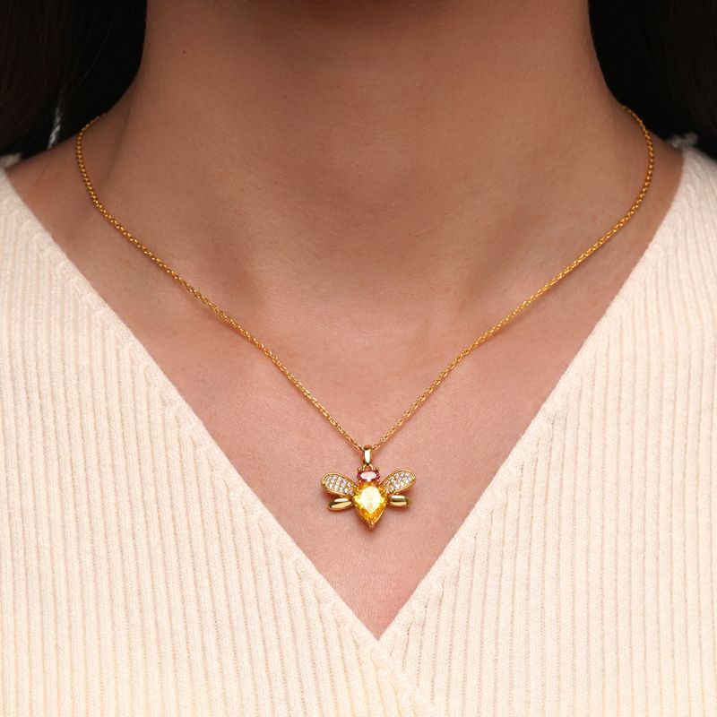 18K Gold Plated Bee Necklace