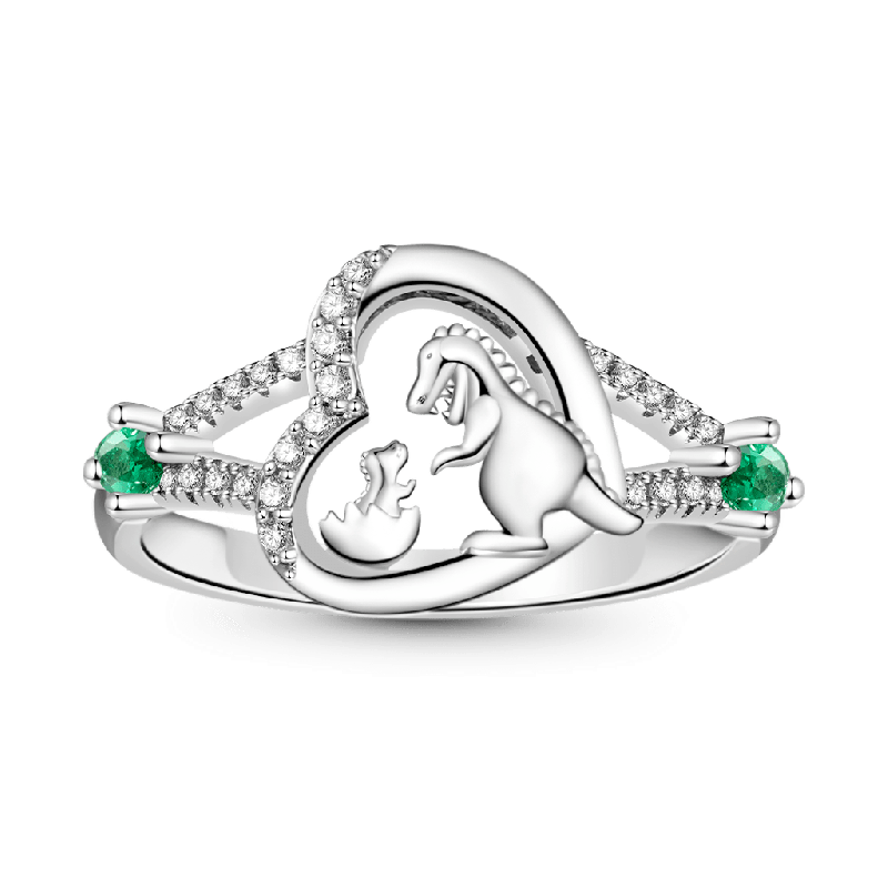 Dinosaur Heart Ring