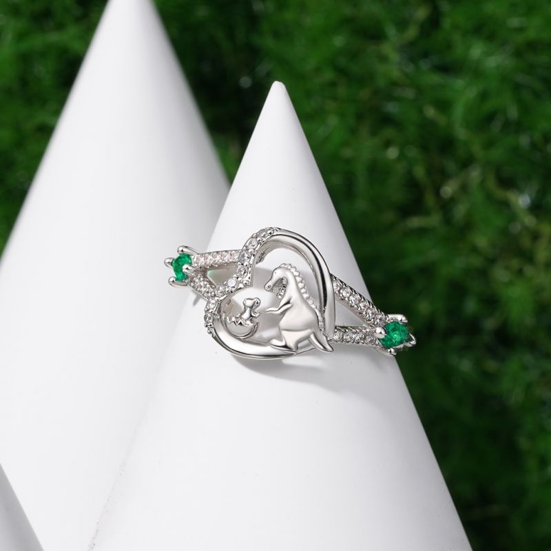 Dinosaur Heart Ring