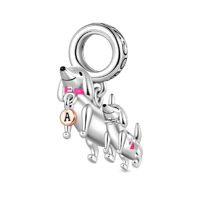 Dachshund Mother Child Pendant