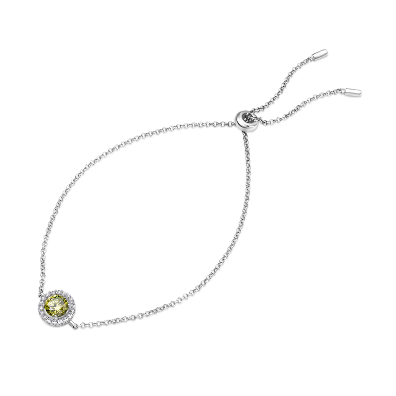 Round Cut Adjustable Chain Bracelet