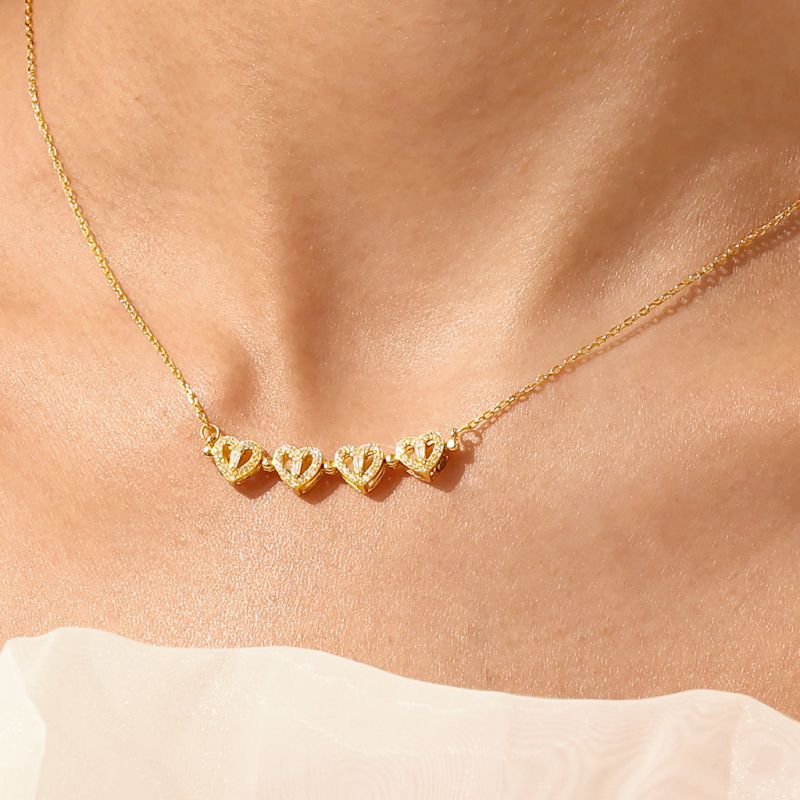 Gold Color Fourleaf Clover Necklace