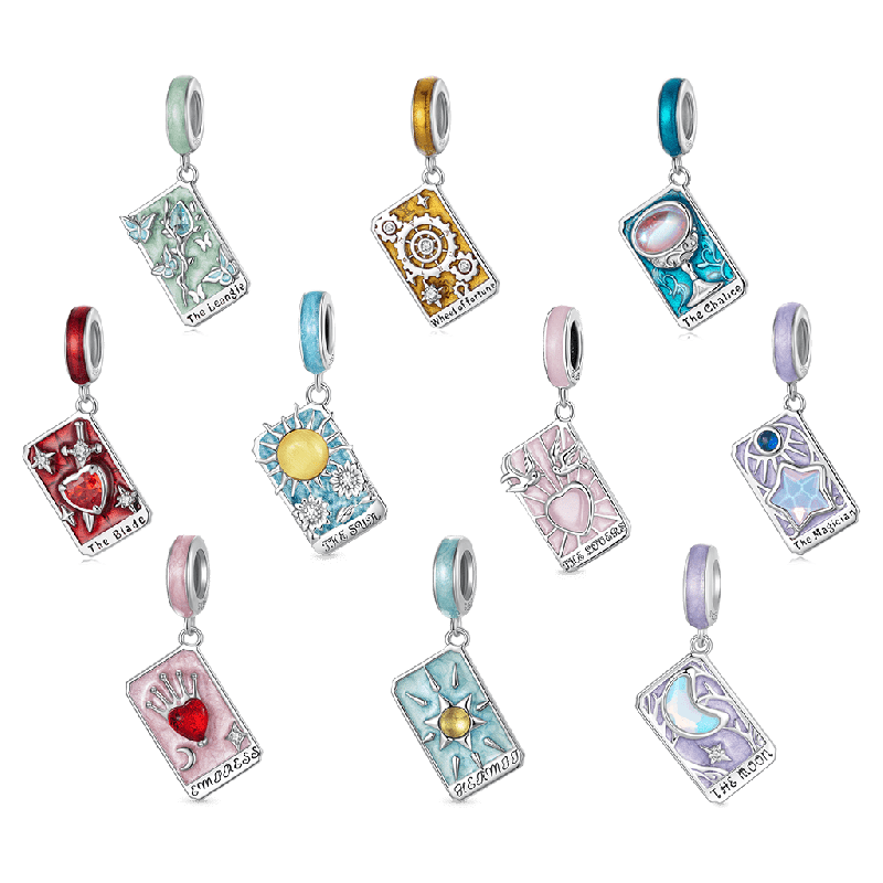 Purple Moon Tarot Card Pendant