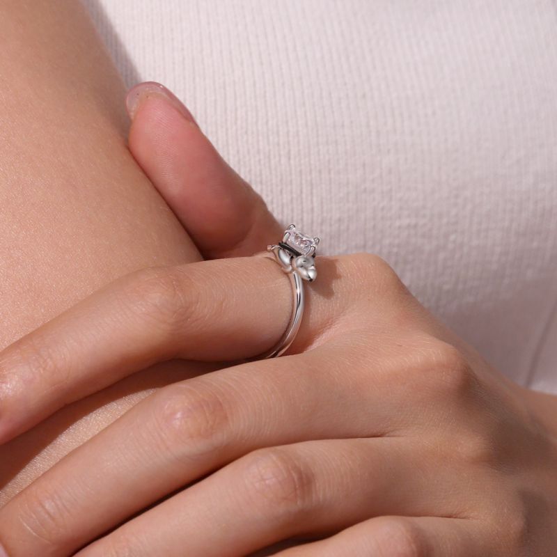 Peanuts Lovingly Snoopy Moissanite Ring