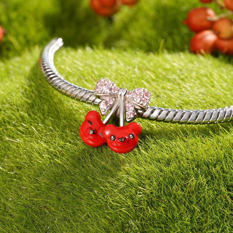 Cherry Bear Charm