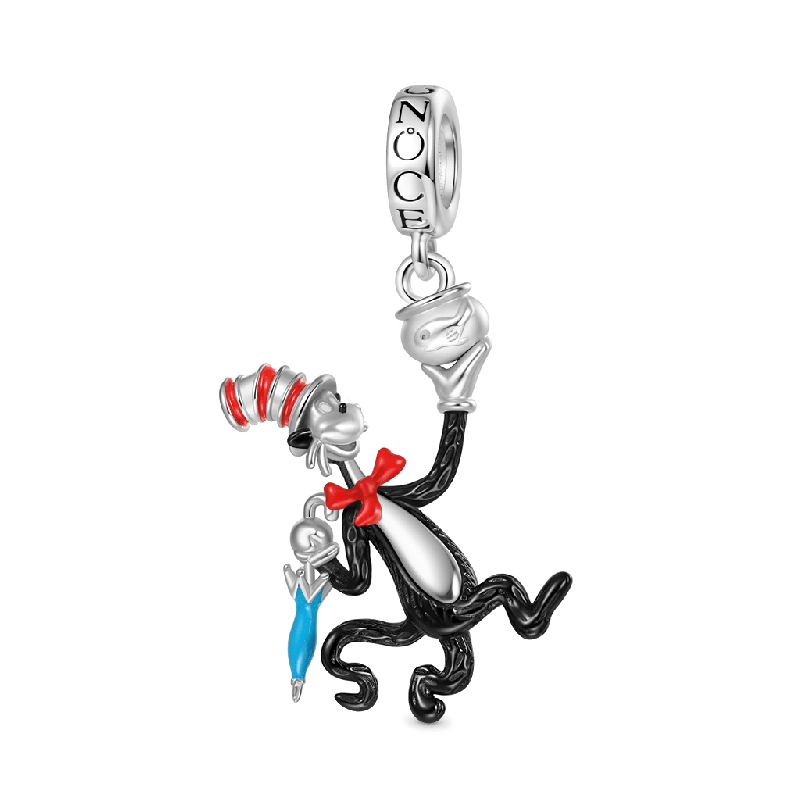 Cat with Umbrella Fishbowl Pendant