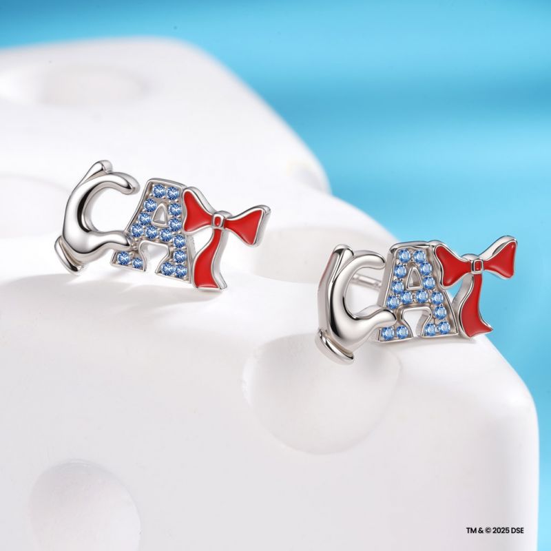 CAT Letter Stud Earrings