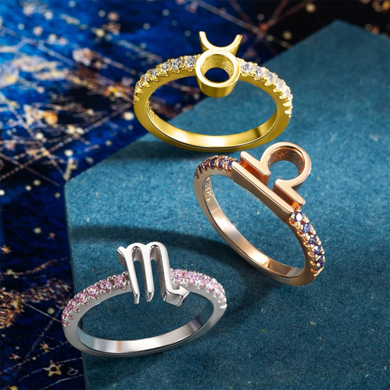 Birthstone Constellation Ring