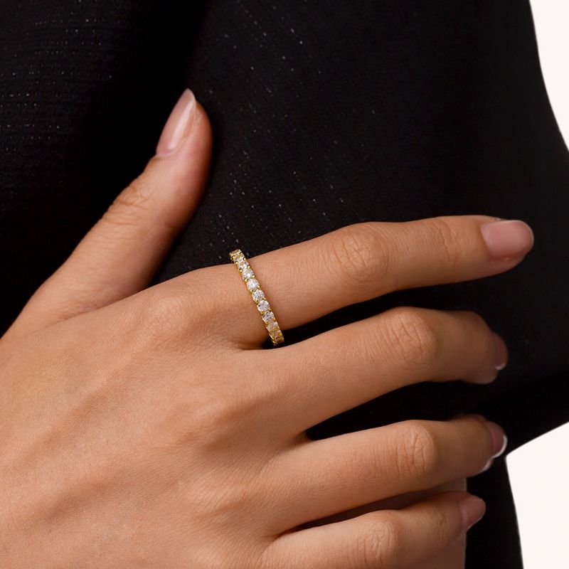 14K/10K Solid Gold Eternity Ring